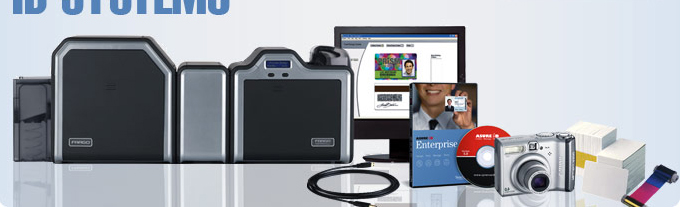  A Plus Identification, Inc. sells, services, and supports ID Systems for commercial and government installations. Image ID-card-systems.jpg depicts a Fargo HDP5000 photo ID card system camera for employee id card badge photos, a Canon A810 Digital Camera Interface camera for simple ID photo capture is shown, as are ID System supplies including a color ribbon for a HDP5000 Card Printer, blank high quality PVC id employee id cards (or id cards for any purpose), AsureID software to create id cards and employee id badges in a WYSIWYG interface on computer monitors.