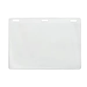 Clear Vinyl - Horizontal - Event Badge Holder w/ Three Slots - 100 per pack