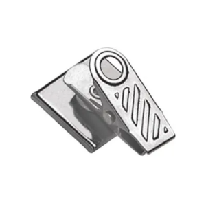 1” Adhesive 1-Hole Ribbed Badge Clip – 100 per pack