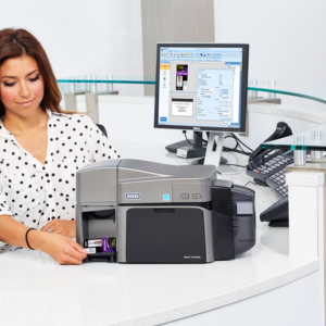this printer is perfect for small to medium sized ID applications including student ID's, employee badges and access control cards.