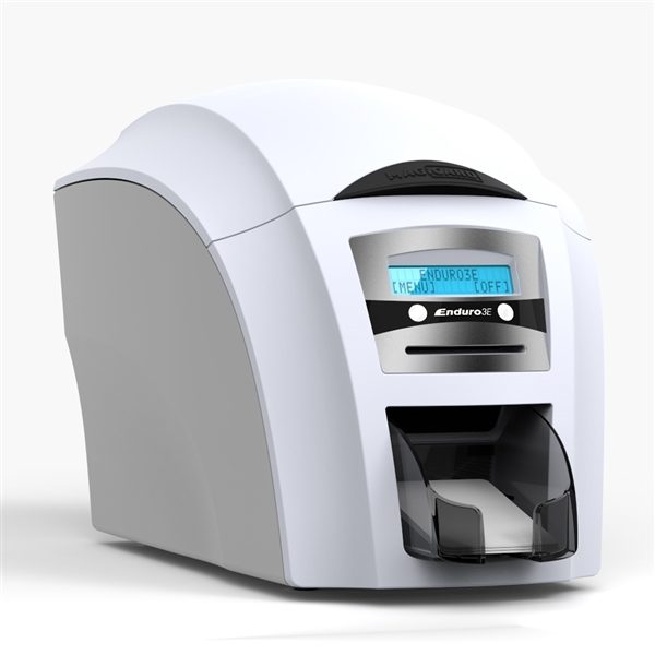 The Magicard Enduro 3E ID card printer is an excellent choice for those who require the flexibility of having both Ethernet and USB connectivity and are unsure if they will need dual-sided printing abilities in the future.