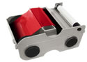 Fargo Red Cartridge W/Cleaning Roller