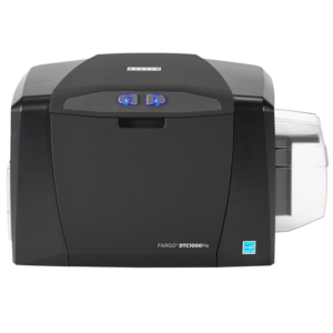 The Fargo DTC1000Me monochrome single-sided printer provides a reliable, convenient, and affordable single-color printing and encoding solution for small to medium sized ID applications.