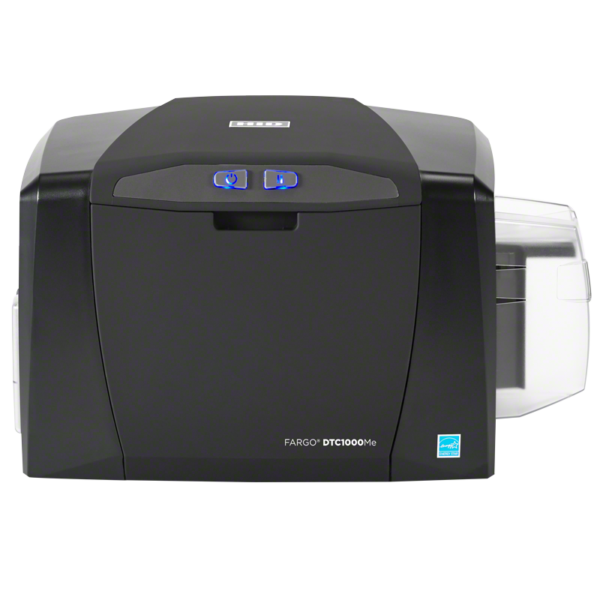 The Fargo DTC1000Me monochrome single-sided printer provides a reliable, convenient, and affordable single-color printing and encoding solution for small to medium sized ID applications.