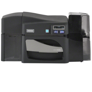The Fargo 55110 DTC4500e ID card printer delivers high-volume performance with maximum security. Featuring ribbon options for varying needs, dual input hoppers, and built-in password protection, the Fargo DTC4500e card printer is designed for organizations that require robust, high-volume printing on a daily basis.