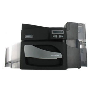 The Fargo 55010 DTC4500e ID card printer delivers high-volume performance with maximum security. Featuring ribbon options for varying needs, dual input hoppers, and built-in password protection, the Fargo DTC4500e card printer is designed for organizations that require robust, high-volume printing on a daily basis.