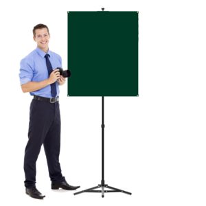 Portable Photo ID Backdrop Stand System – Green