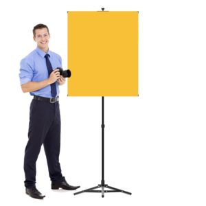 Portable Photo ID Backdrop Stand System – Yellow