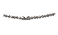 Nickel-Plated Steel Beaded Neck Chain