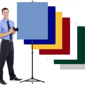 These wrinkle free Photo Backdrop are easily mounted to any flat surface area for that perfect Photo ID Picture.