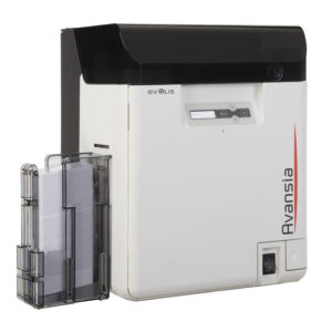 The Evolis AV1H0000BD Avansia Dual-Sided ID Card Printer delivers the ultimate in high- quality dual-sided retransfer printing.
