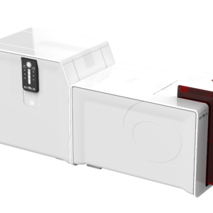 Fast and reliable, the Evolis Primacy single-sided ID card printer can print up to 210 full-color cards per hour.