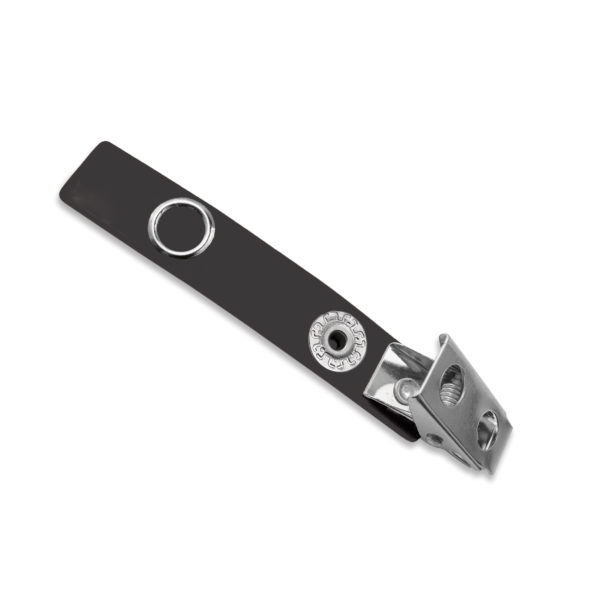 Black Vinyl 2-Hole Strap Clip