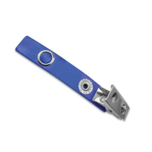 Blue Vinyl 2-Hole Strap Clip