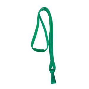 3/8 Green Breakaway Lanyard with Wide Plastic Hook – 100 per pack