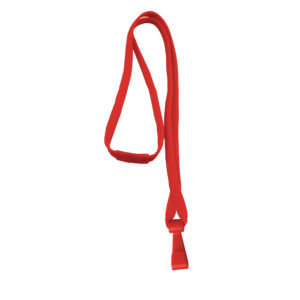 3/8 Red Breakaway Lanyard with Wide Plastic Hook – 100 per pack