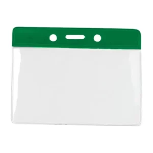 Green Bar - Horizontal - Clear Vinyl Badge Holder